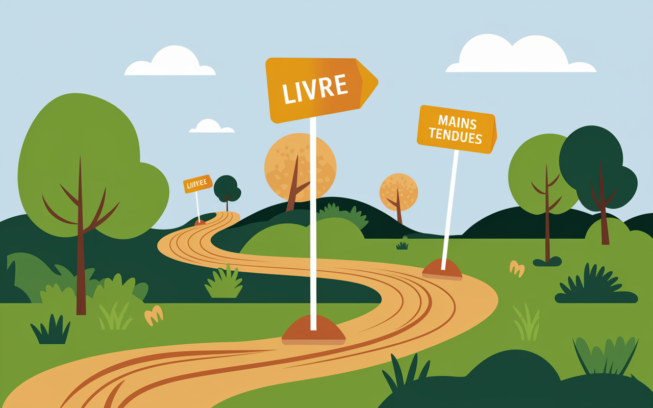 BAFA étapes échec chemin stylisé