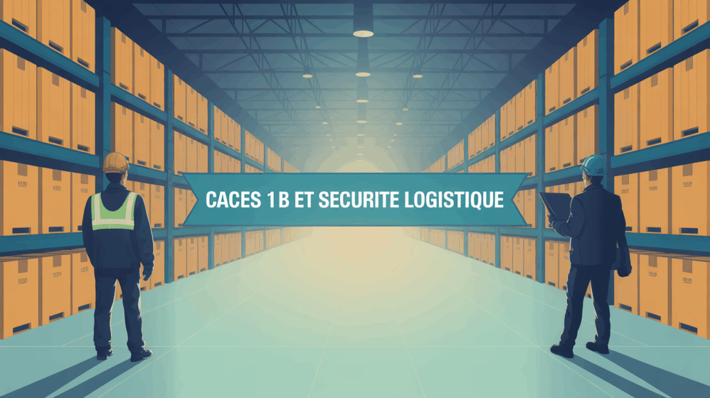 Entrepot logistique CACES 1B transpalette gerbeur