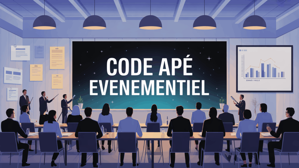 code ape evenementiel en organisation d evenement