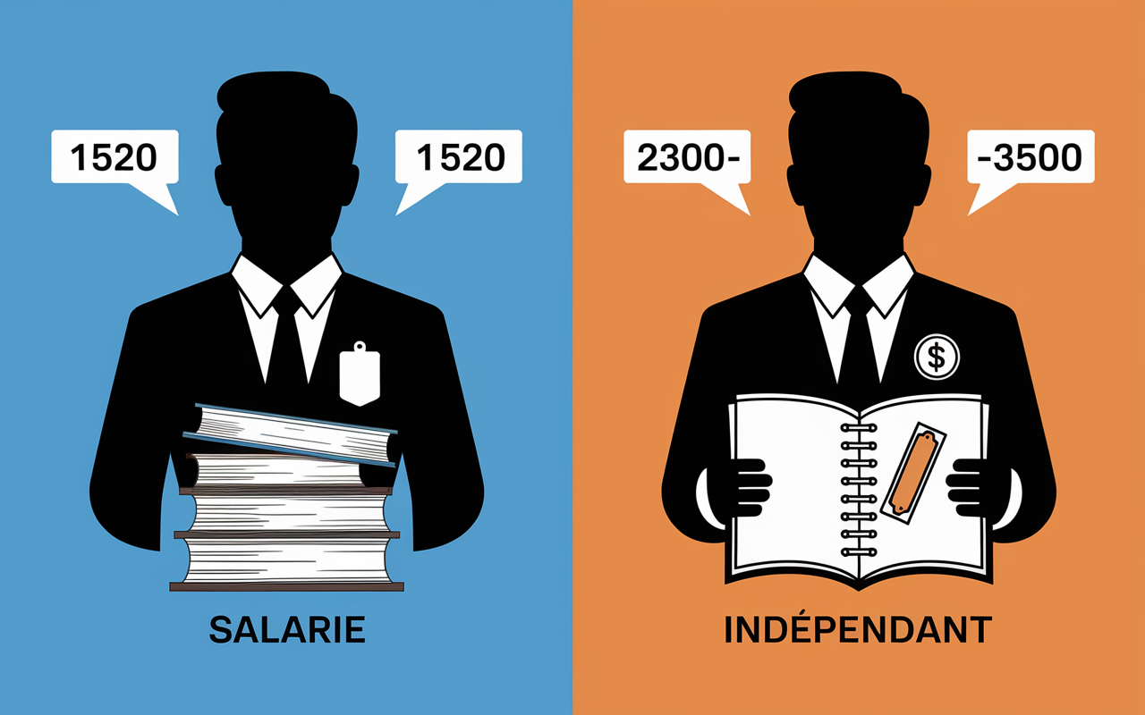 Comparatif statut salarie independant moniteur auto-ecole