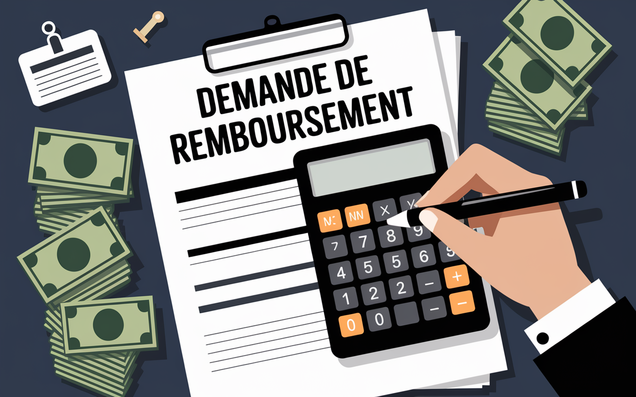 demande remboursement compte courant associe document