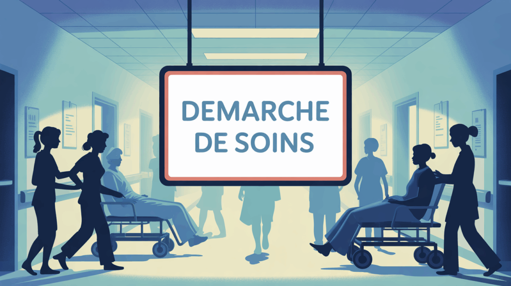 illustration demarche de soins aide soignant hopital