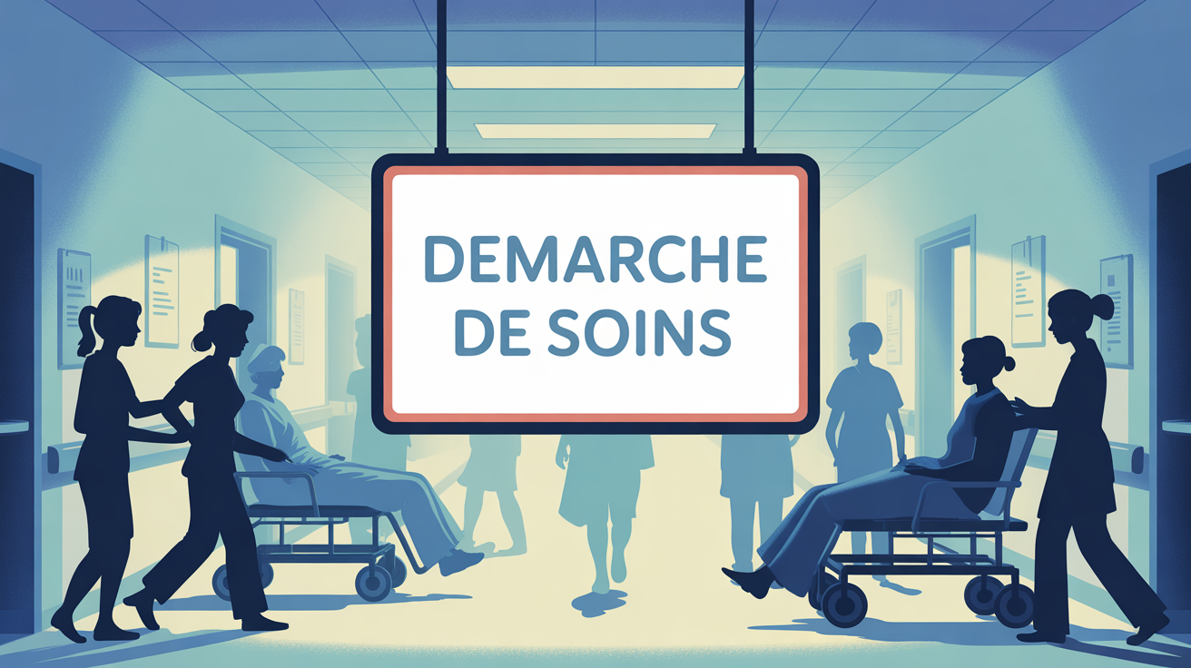 illustration demarche de soins aide soignant hopital