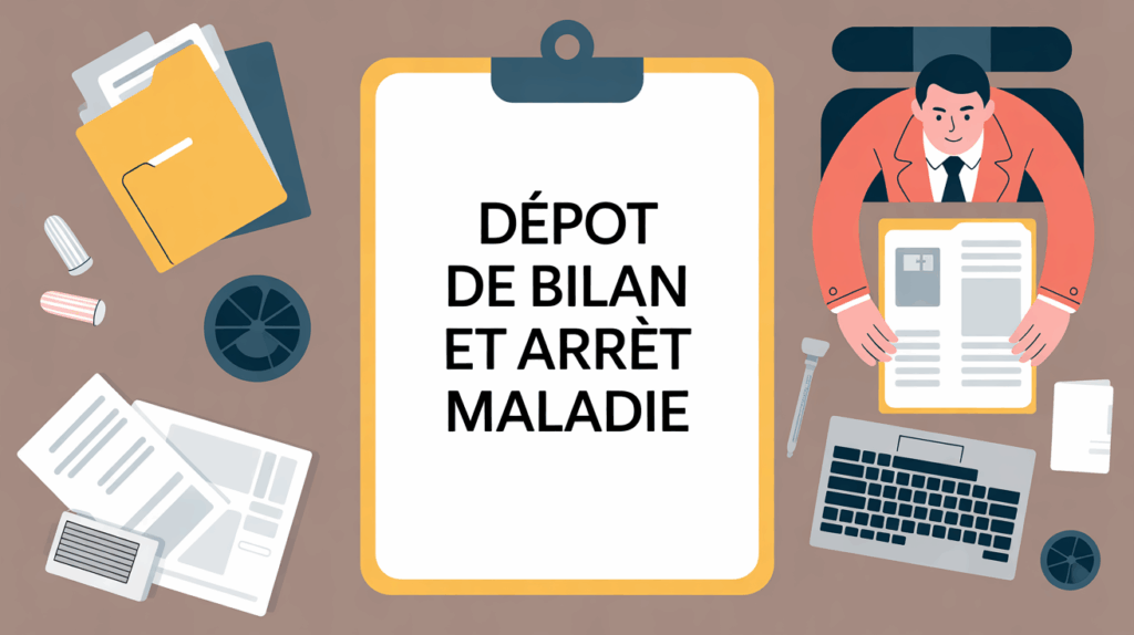 illustration administrative depot de bilan et arret maladie
