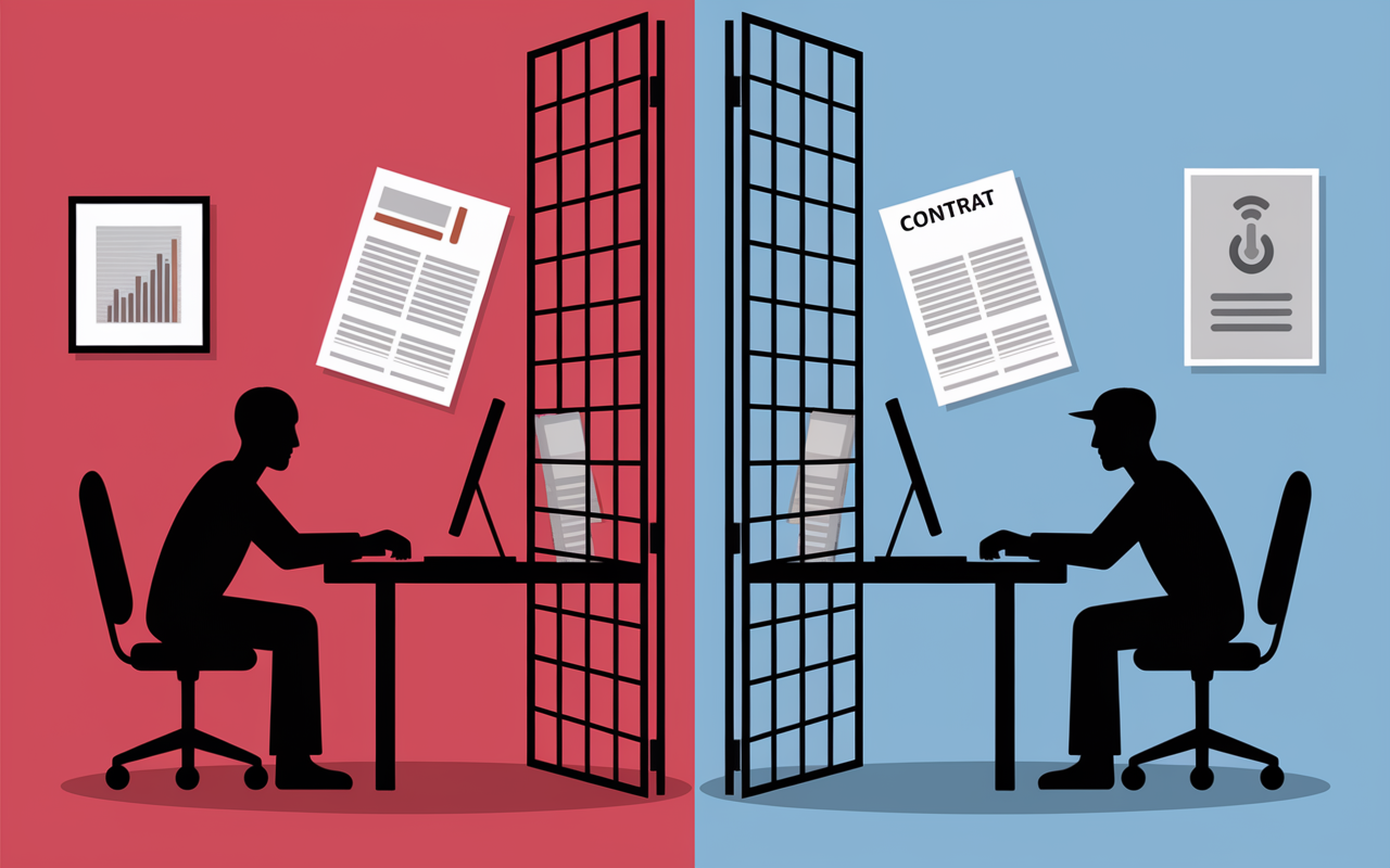 Partage charges gestion cohabitation entreprises local