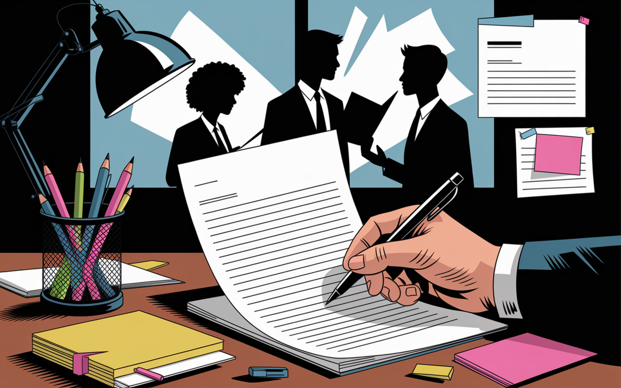 Main ecriture lettre service civique start attention