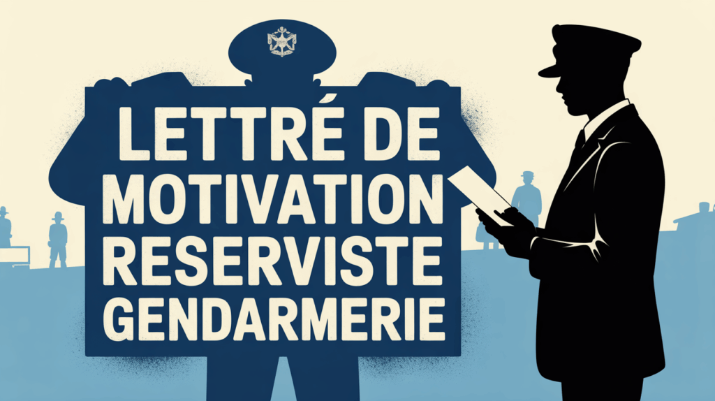 Lettre de motivation réserviste gendarmerie candidat devant gendarmerie