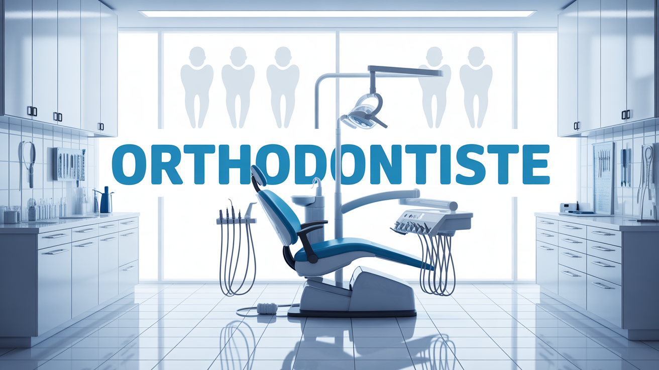 Orthodontiste cabinet fauteuil moderne outils orthodontiques
