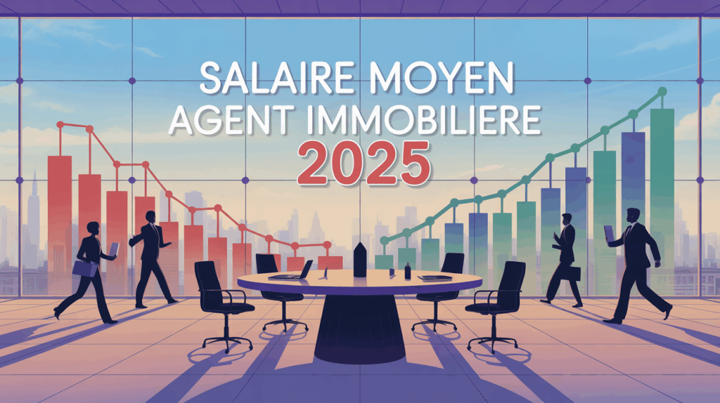 Graphique sur le salaire moyen agent immobilier 2025 table de travail urbain