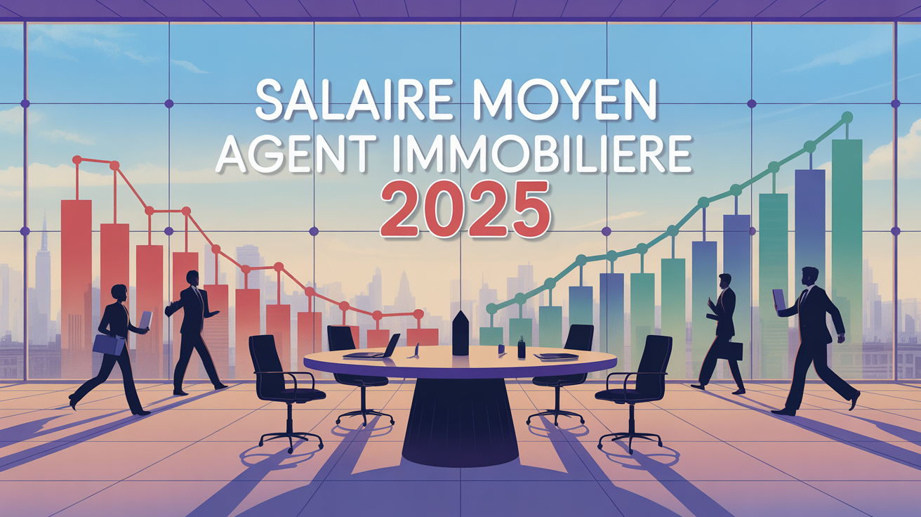 Graphique sur le salaire moyen agent immobilier 2025 table de travail urbain
