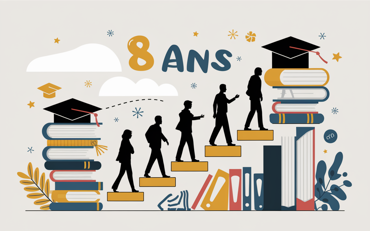 Illustration parcours devenir enseignant chercheur France