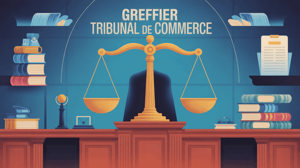 illustration tribunal de commerce et justice