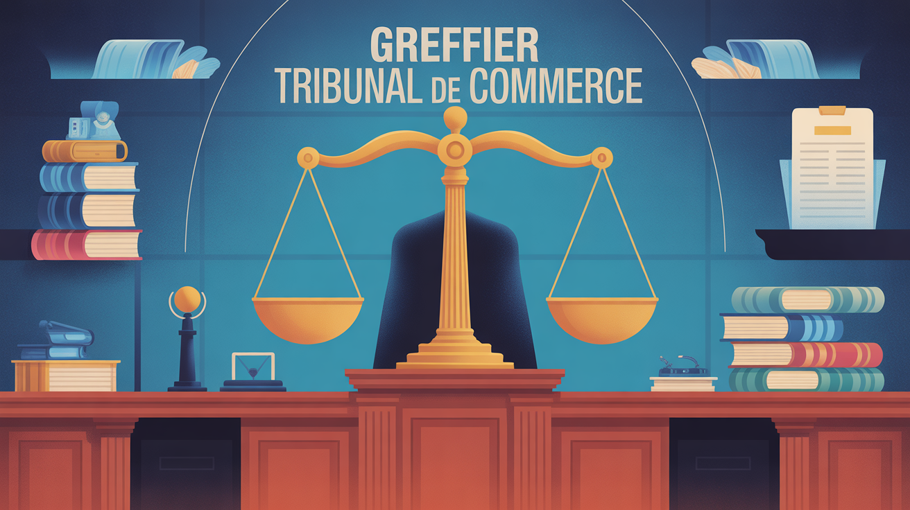 illustration tribunal de commerce et justice
