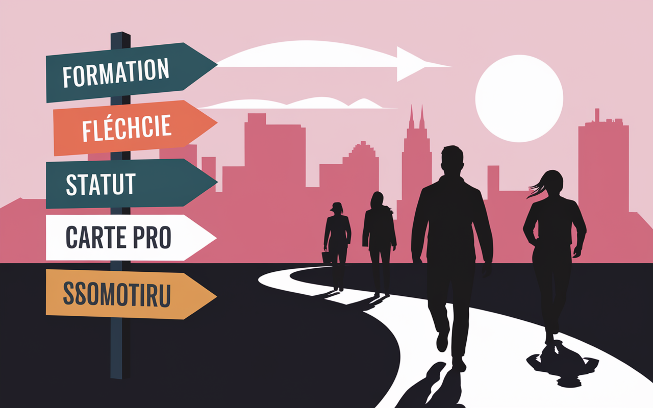 Guide touristique panneau direction formations démarches