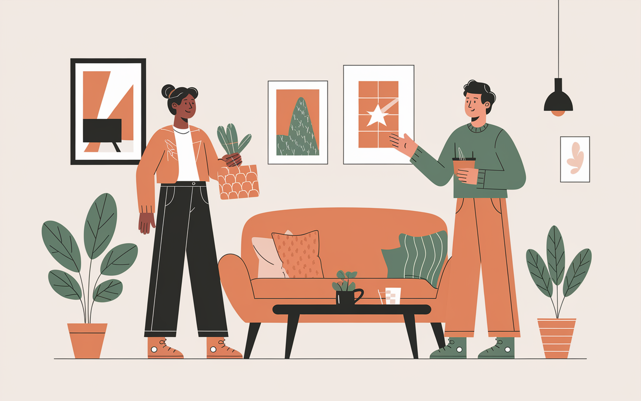 Co hote Airbnb illustration SEO
