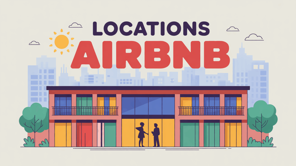 Illustration moderne Locations Airbnb SEO