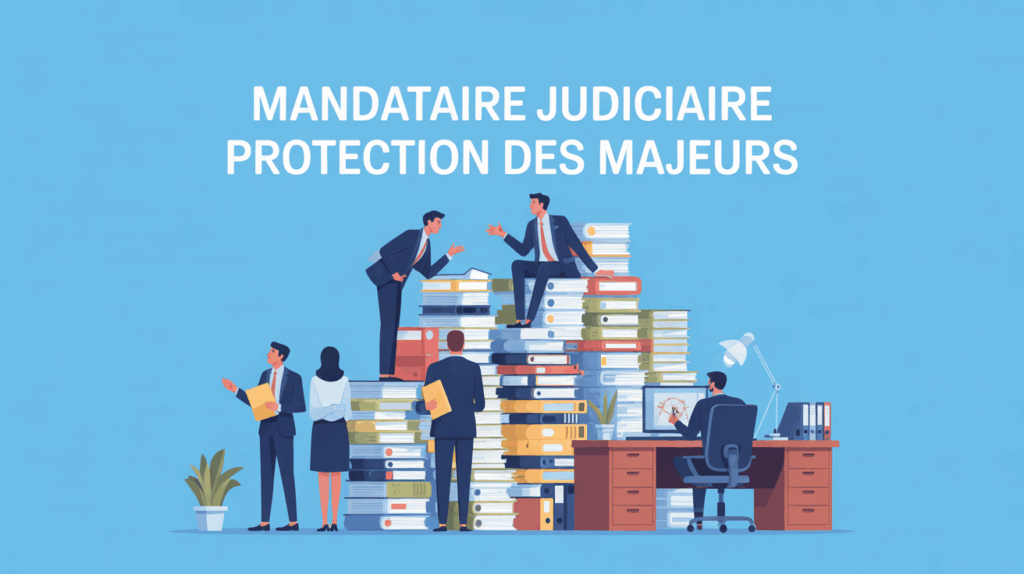 illustration mandataire judiciaire protection des majeurs autour dossiers