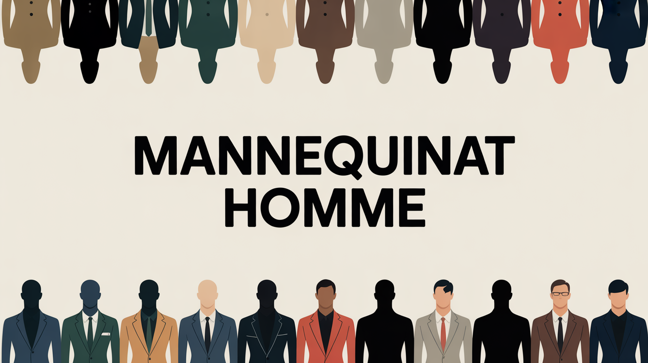 Silhouettes mannequins homme diversité styles