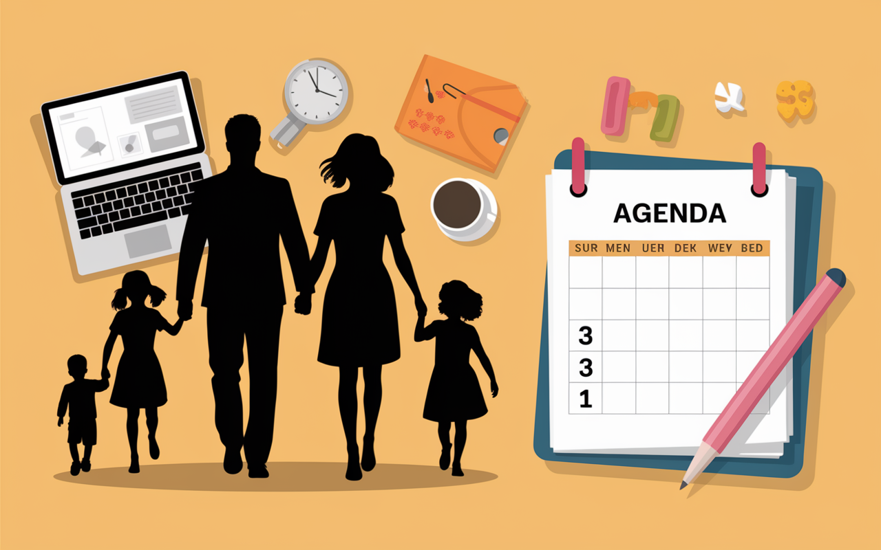 adulte famille agenda 3 soirées 1 week-end organisation psychologue