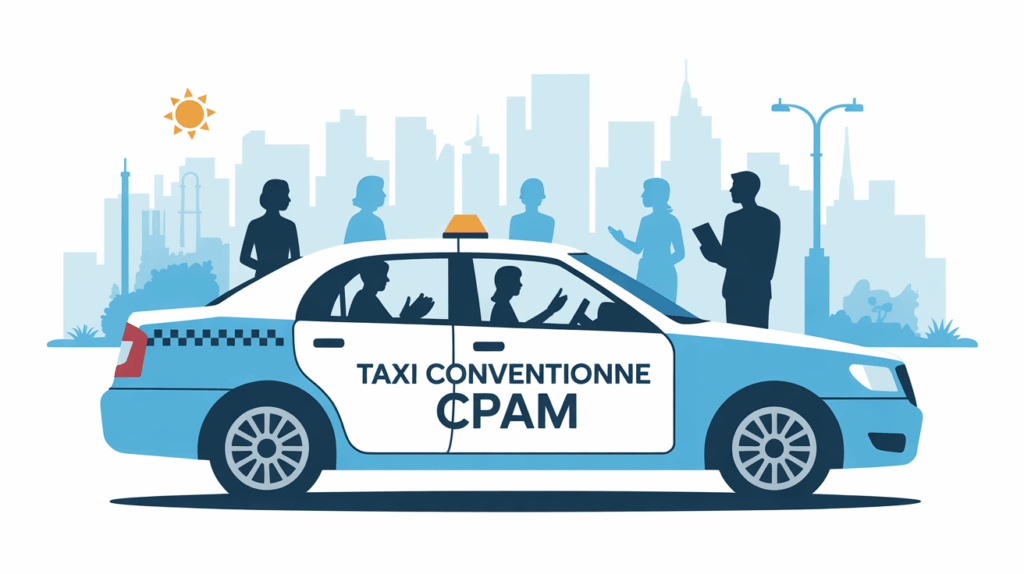 Taxi conventionné CPAM dossier administratif urbain