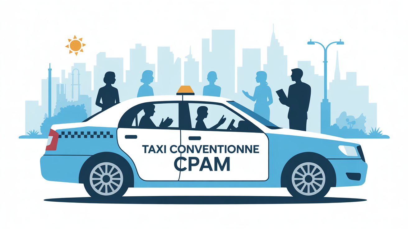 Taxi conventionné CPAM dossier administratif urbain