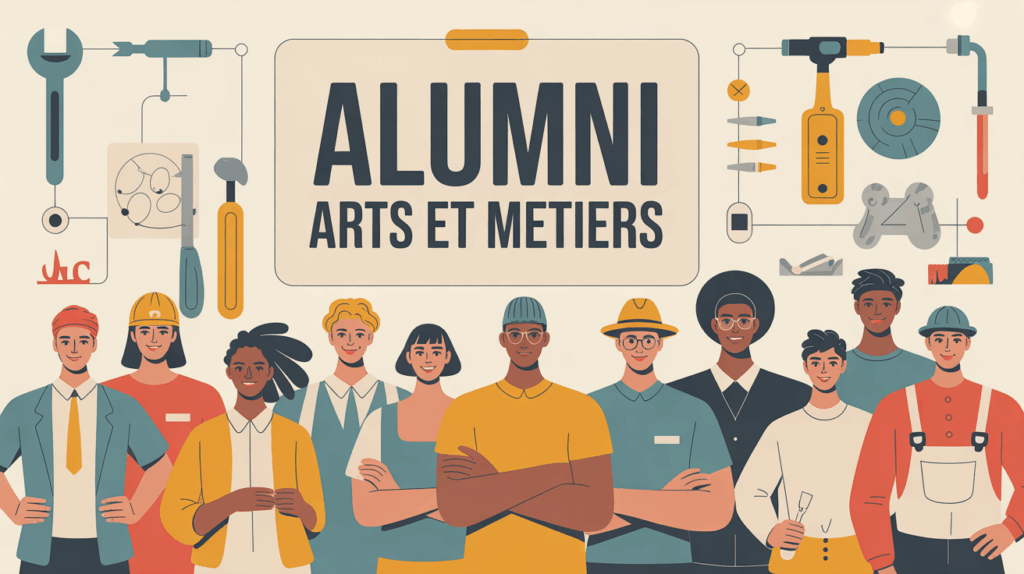 reseau alumni arts et metiers stylise