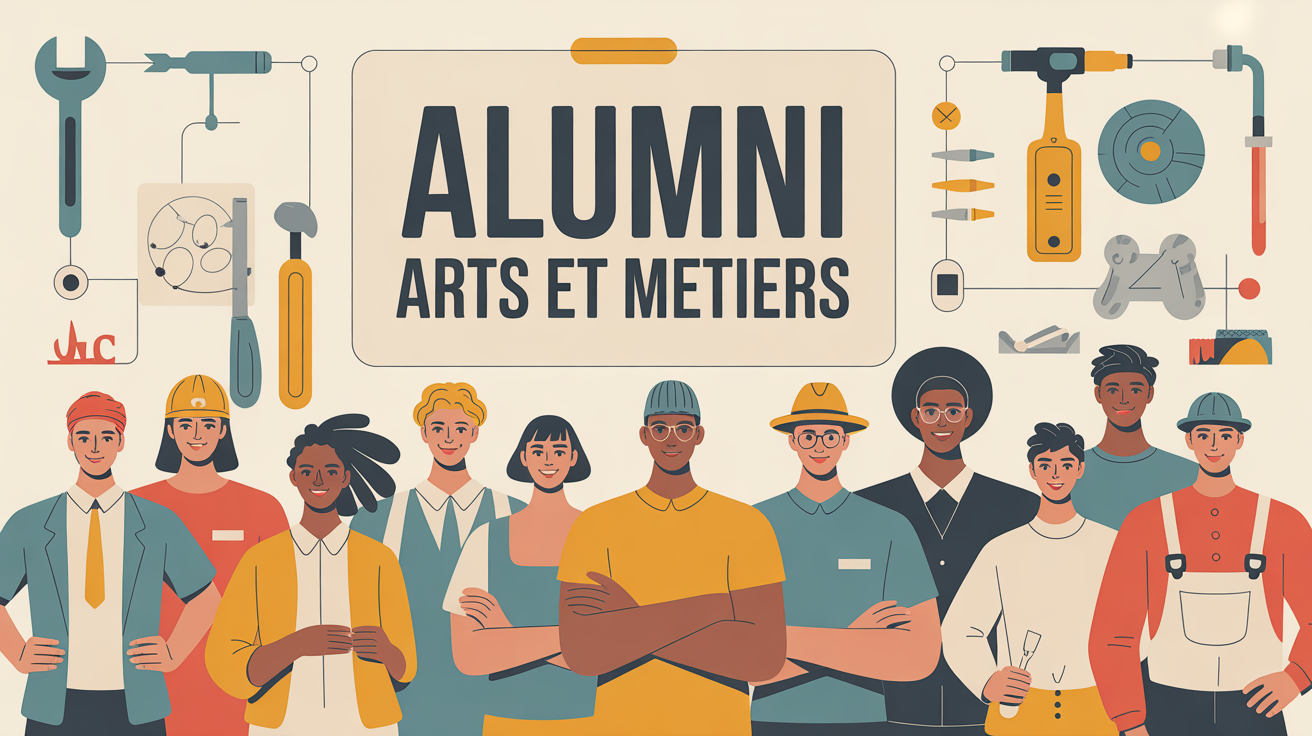 reseau alumni arts et metiers stylise