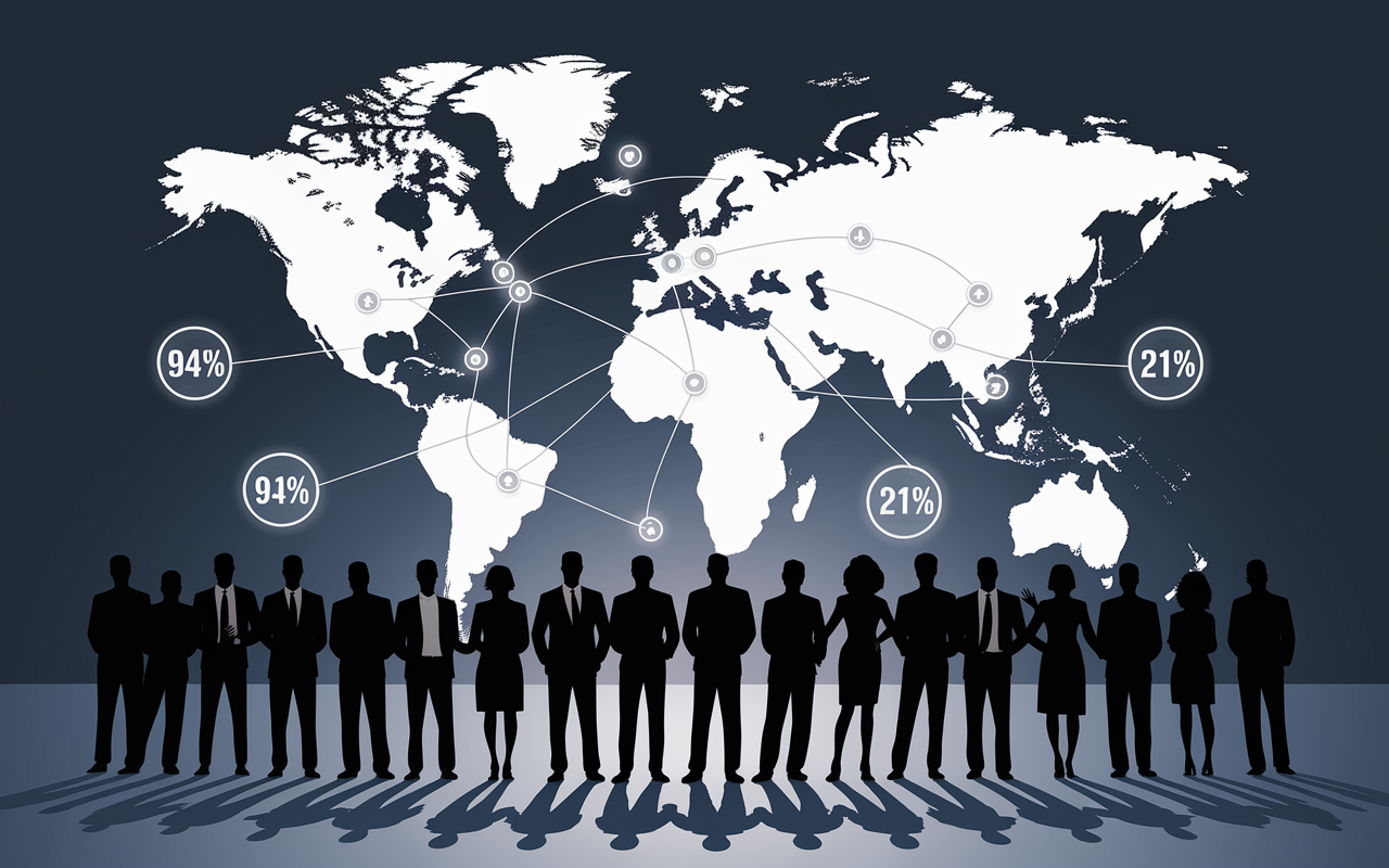 Réseau alumni international IMT Nord Europe monde 94% 21%