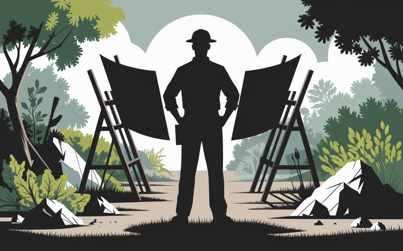 architecte paysagiste sur plan jardin