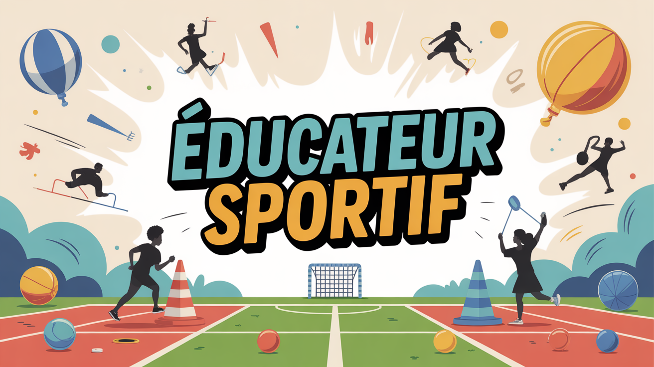 educateur sportif illustration terrain multisport