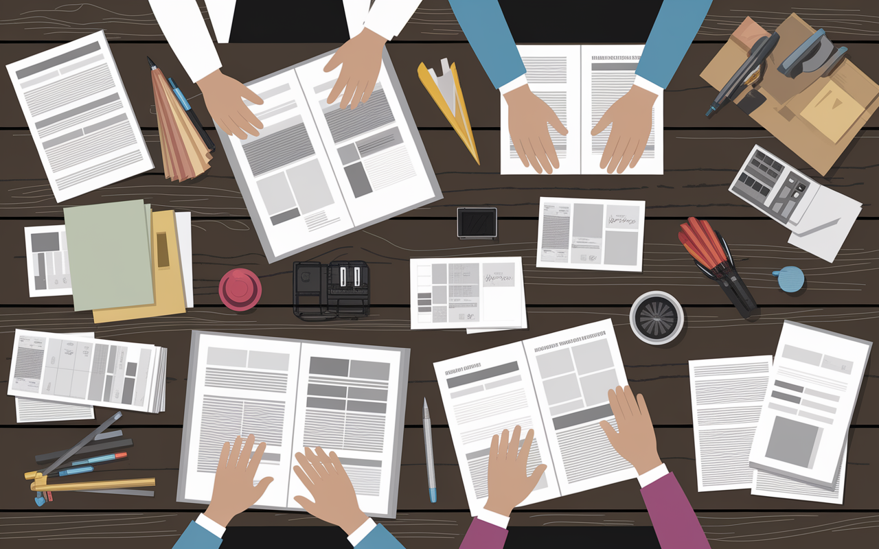 table atelier imprimerie natio flers catalogue cartes flyers affiches