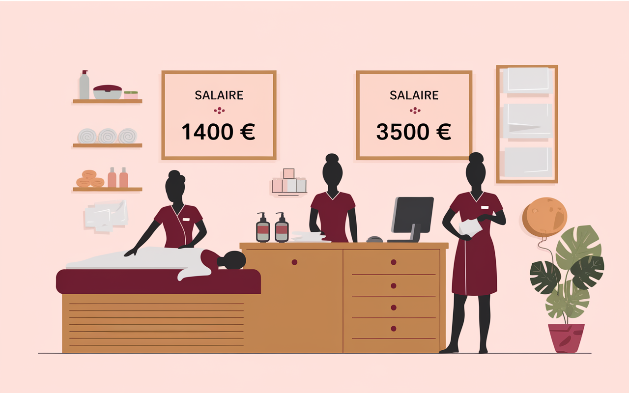 Equipes spa, métiers et échelle de salaires