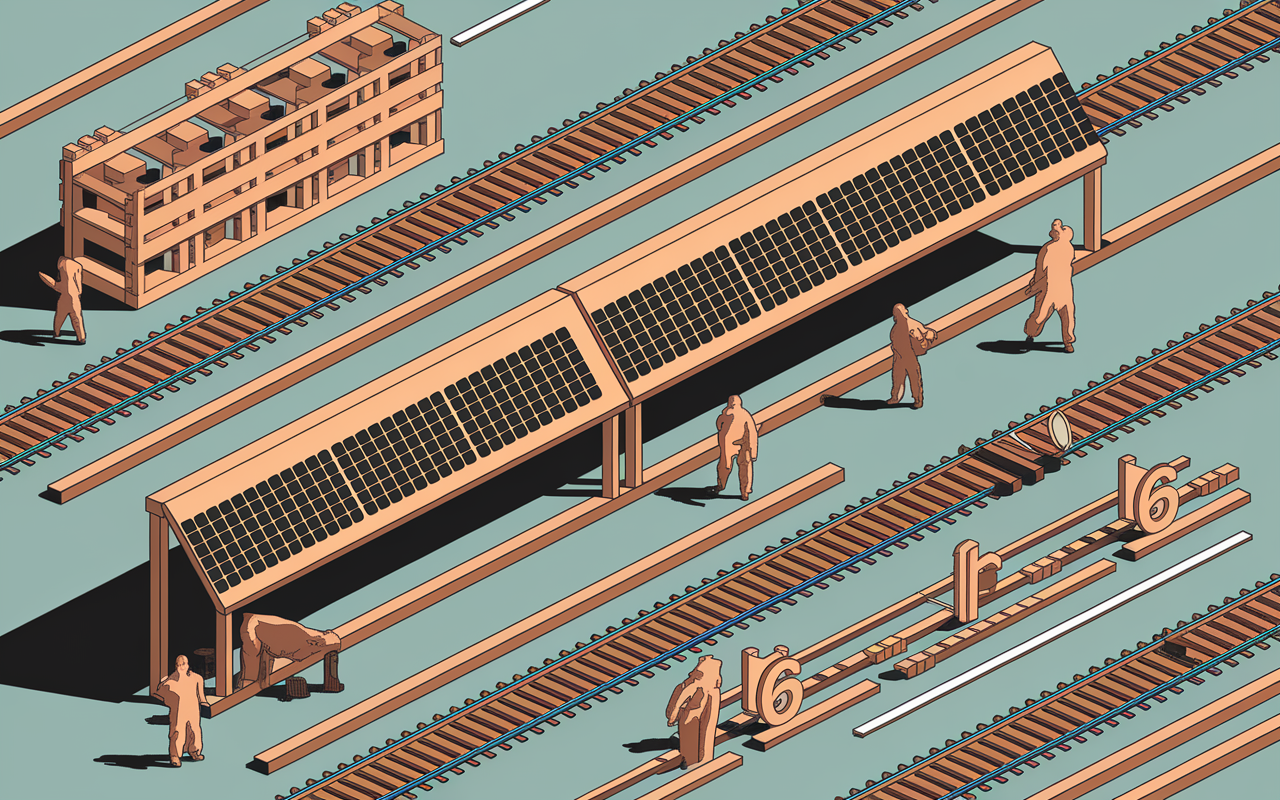 Vue ateliers modernes et chiffres projet technicentre Villeneuve-Saint-Georges