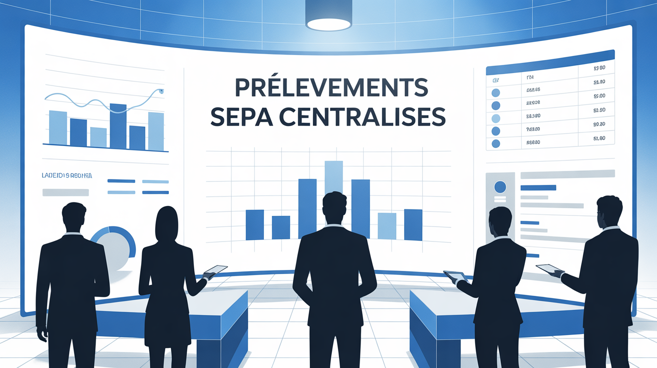 Tableau de bord CollectOnline prelevements SEPA centralises