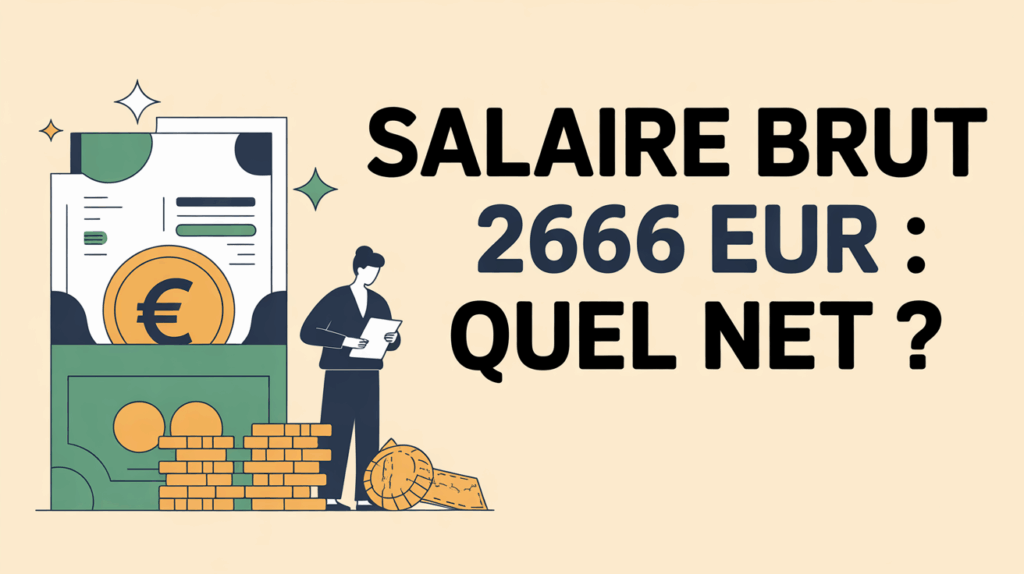 illustration fiche de paie analyse salaire brut 2666 eur net
