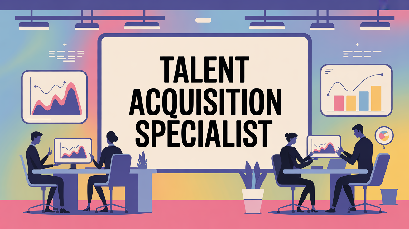 Talent Acquisition Specialist autour d'une table high-tech