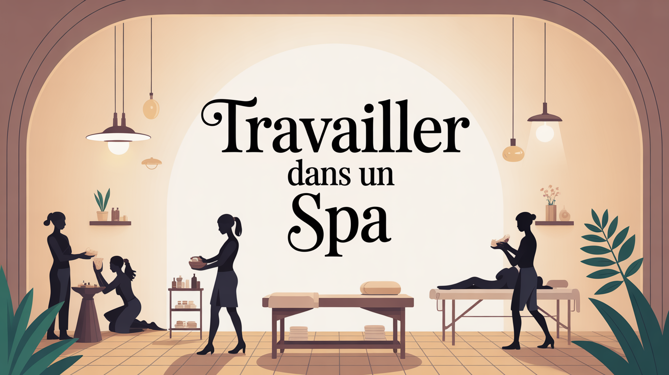 Espace spa moderne et serein avec equipe et clients