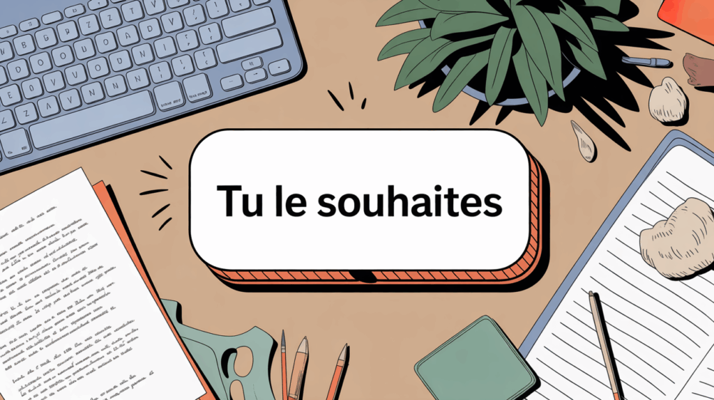 Tu le souhaites correction clavier manuscrit message