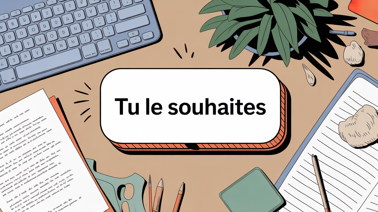 Tu le souhaites correction clavier manuscrit message
