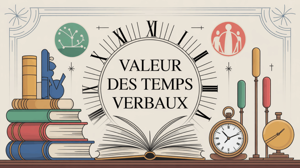 illustration valeur des temps verbaux grammaire française