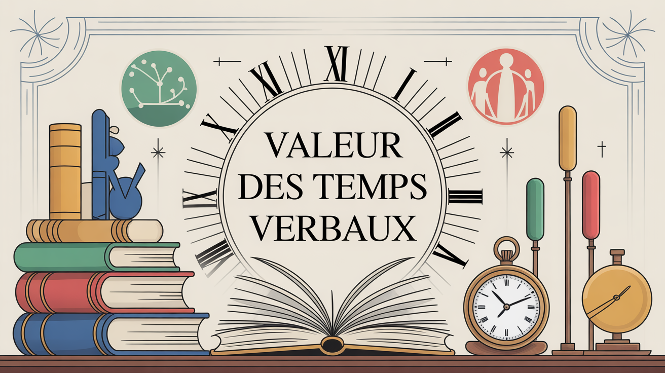 illustration valeur des temps verbaux grammaire française