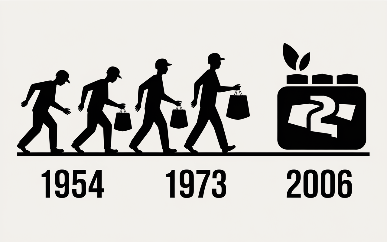 Frise Syncopac timeline batiment agricole dates evolution