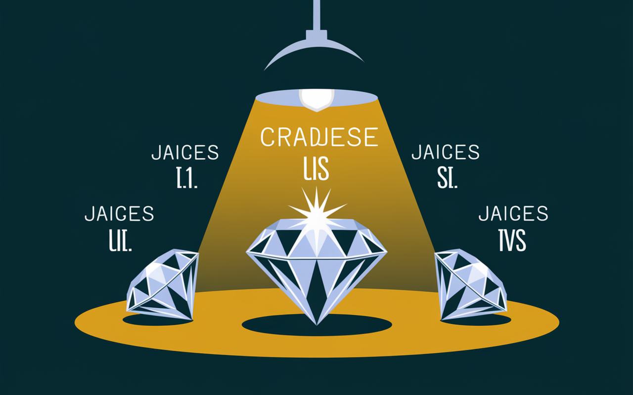 bijoux VVS grading purete diamant et jauge