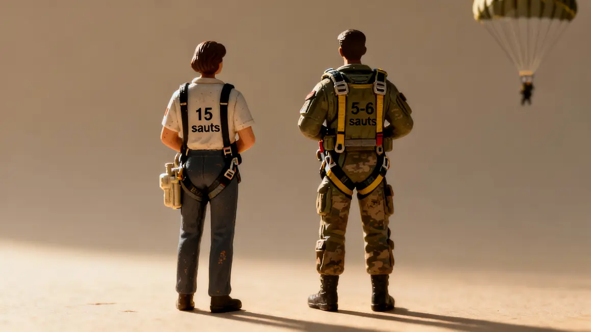 comparatif civil militaire parachutisme