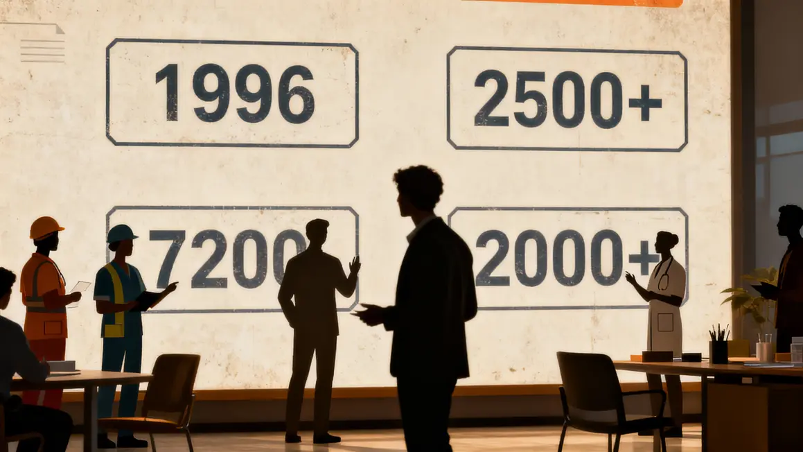 Tableau visuel chiffres métiers formations LeGuideDesMetiers