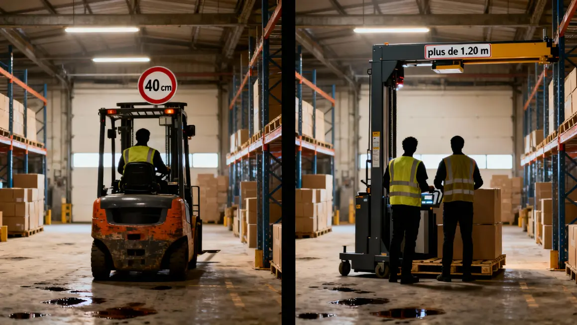 Tableau comparatif CACES 1A 1B transpalette gerbeur