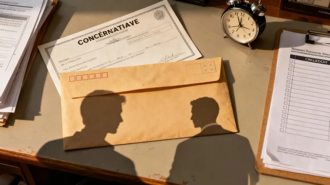 Vue dessus table convocation AGE checklist