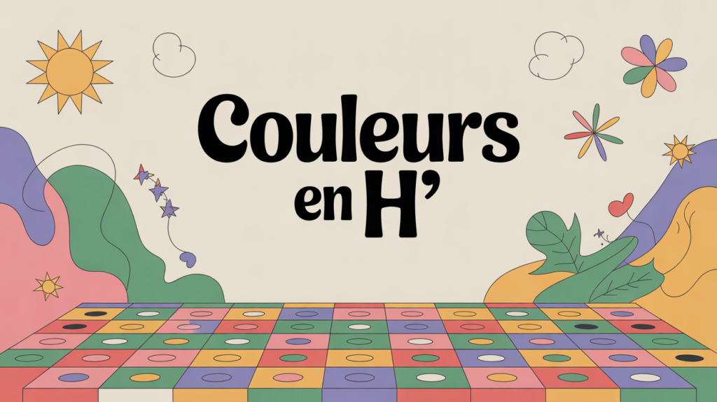 palette couleurs en h plateau jeu
