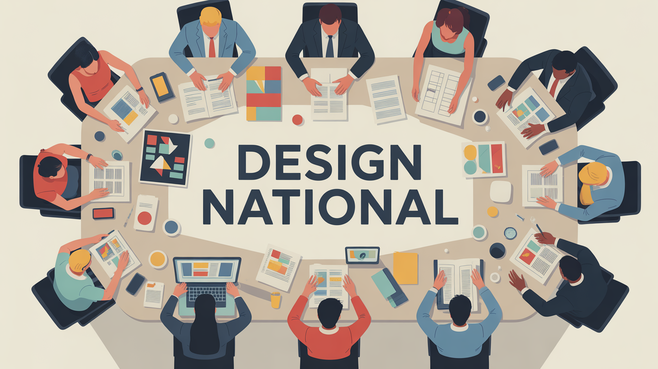 Design National silhouettes equipe collaboration table