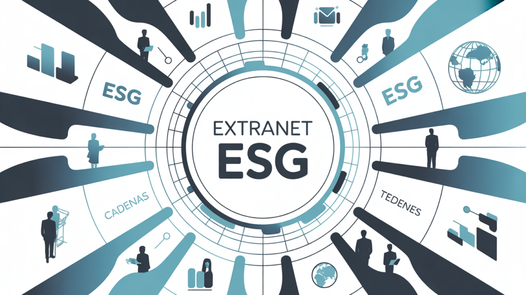 Vue portail Extranet ESG, securite et collaboration